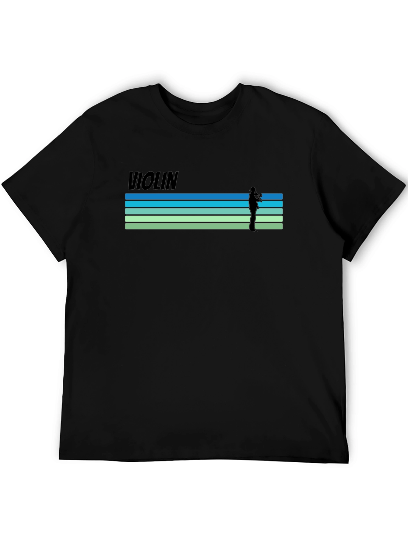 Violin Player Graphic T-Shirt - Retro Style Tee