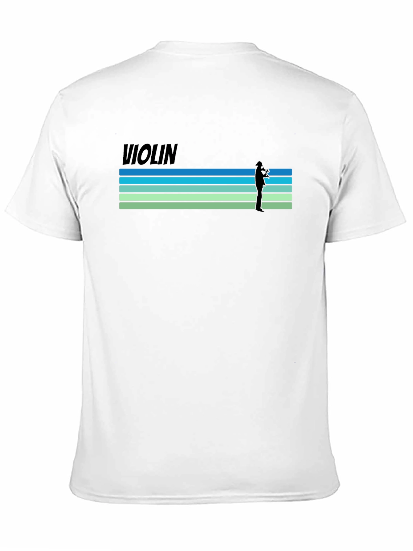 Violin Player Graphic T-Shirt - Retro Style Tee