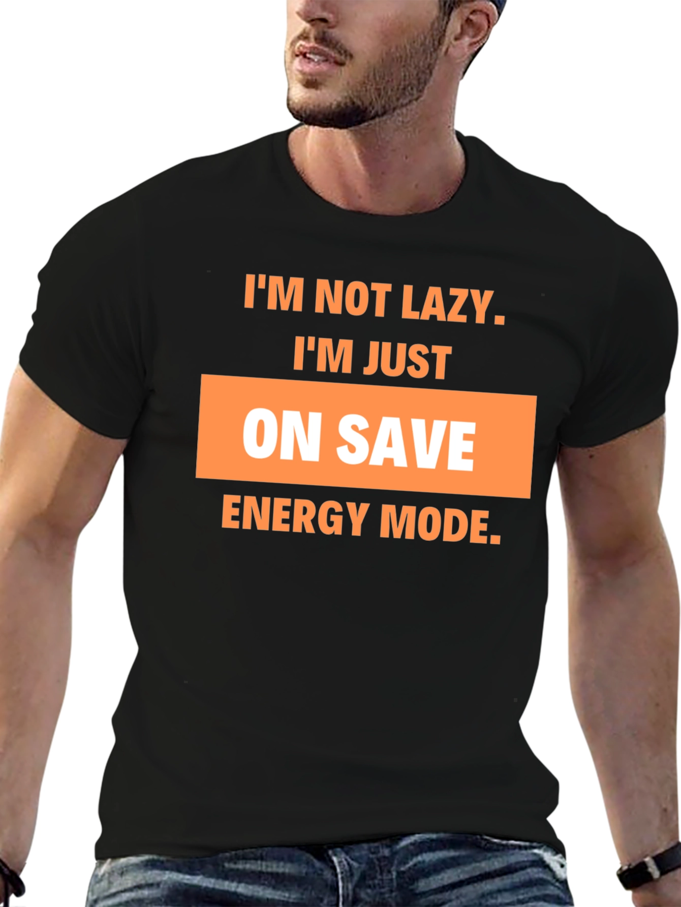 Funny On Save Energy Mode Graphic T-Shirt