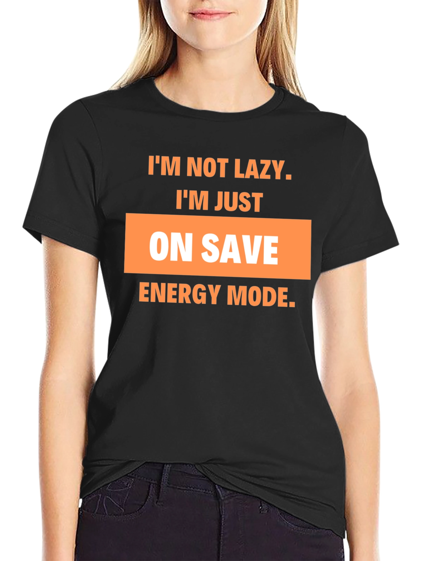 Funny On Save Energy Mode Graphic T-Shirt