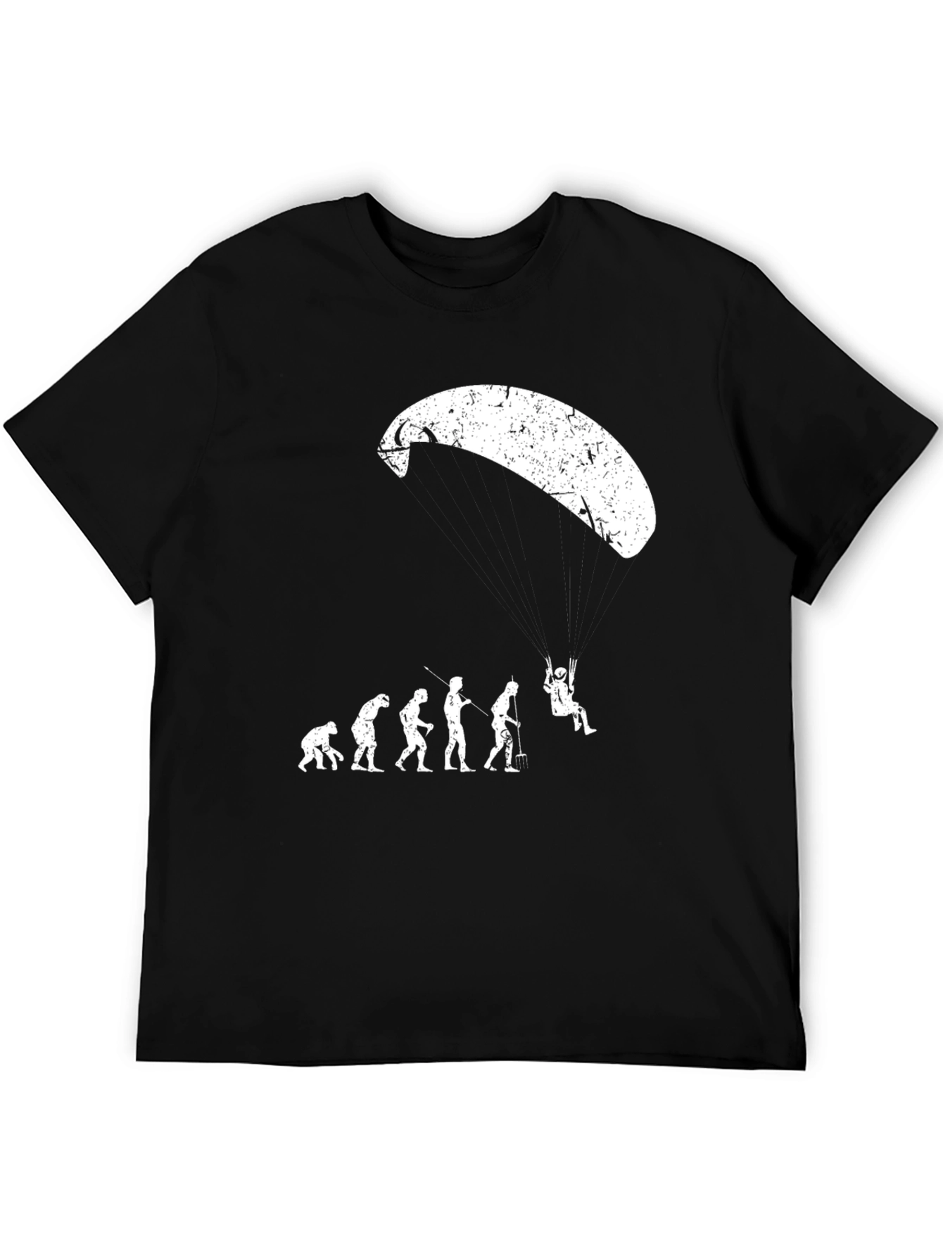 Paragliding Evolution T-Shirt - Skydiving Fun!