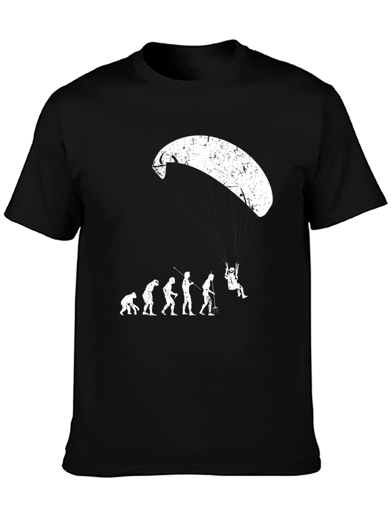 Paragliding Evolution T-Shirt - Skydiving Fun!