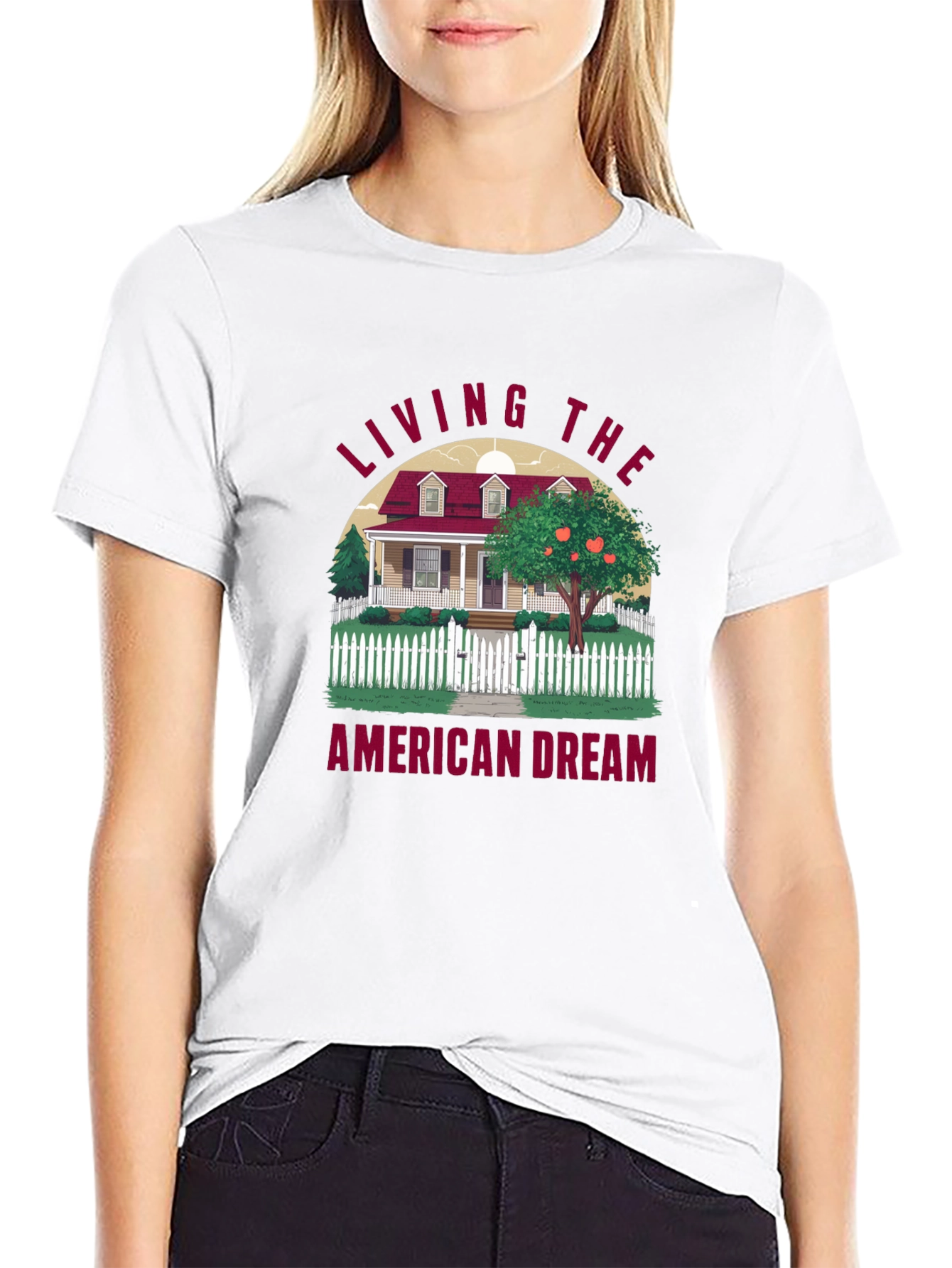 Living the American Dream Graphic T-Shirt