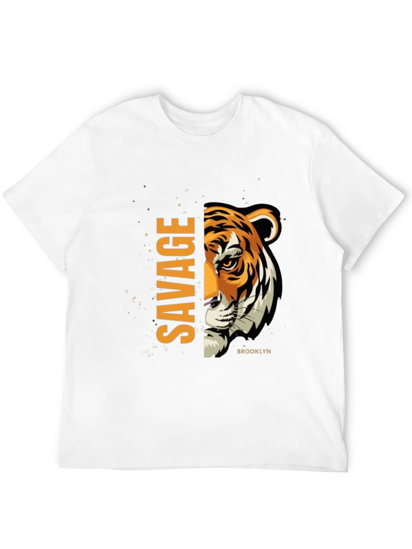 Savage Brooklyn Tiger Graphic Tee - Black