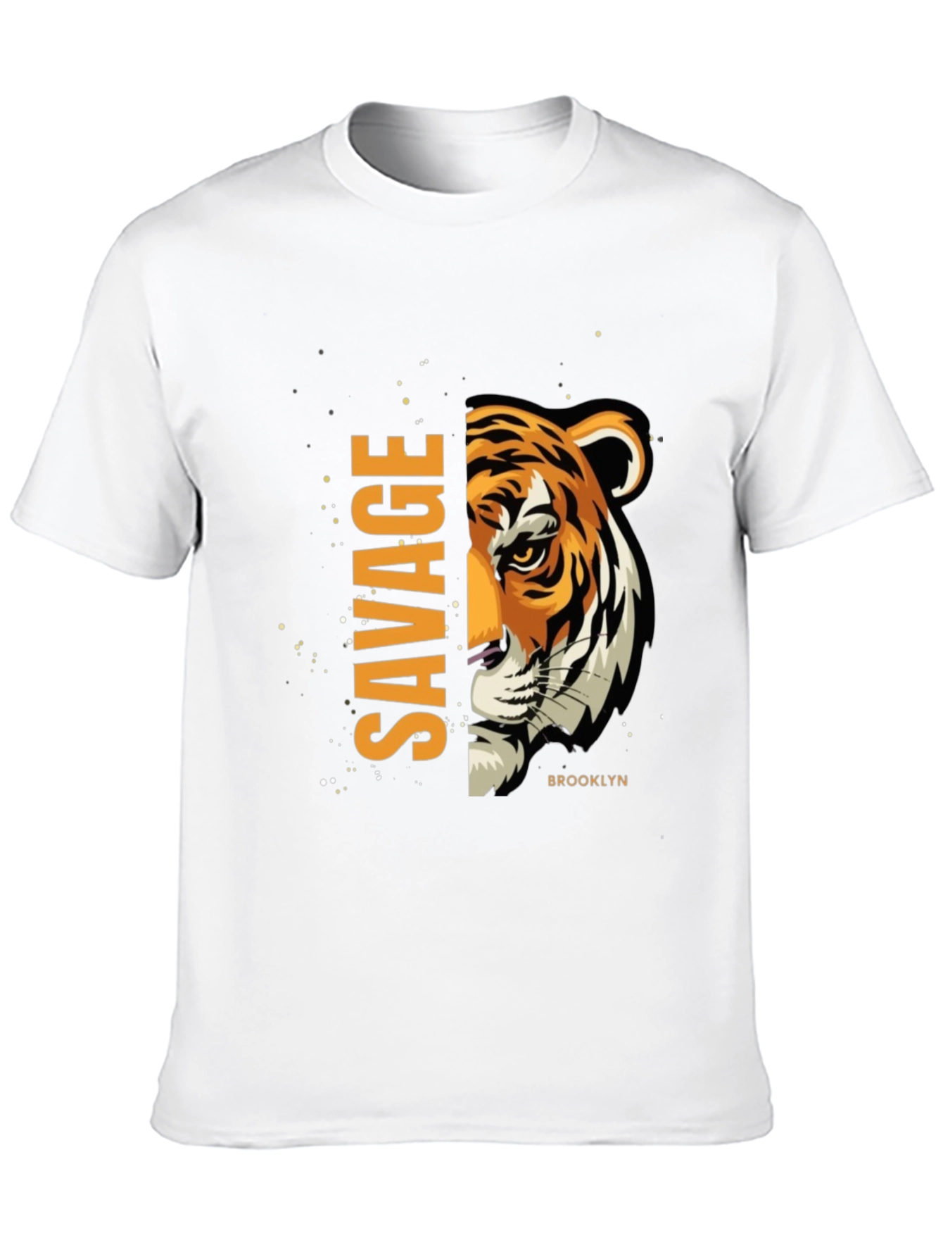 Savage Brooklyn Tiger Graphic Tee - Black