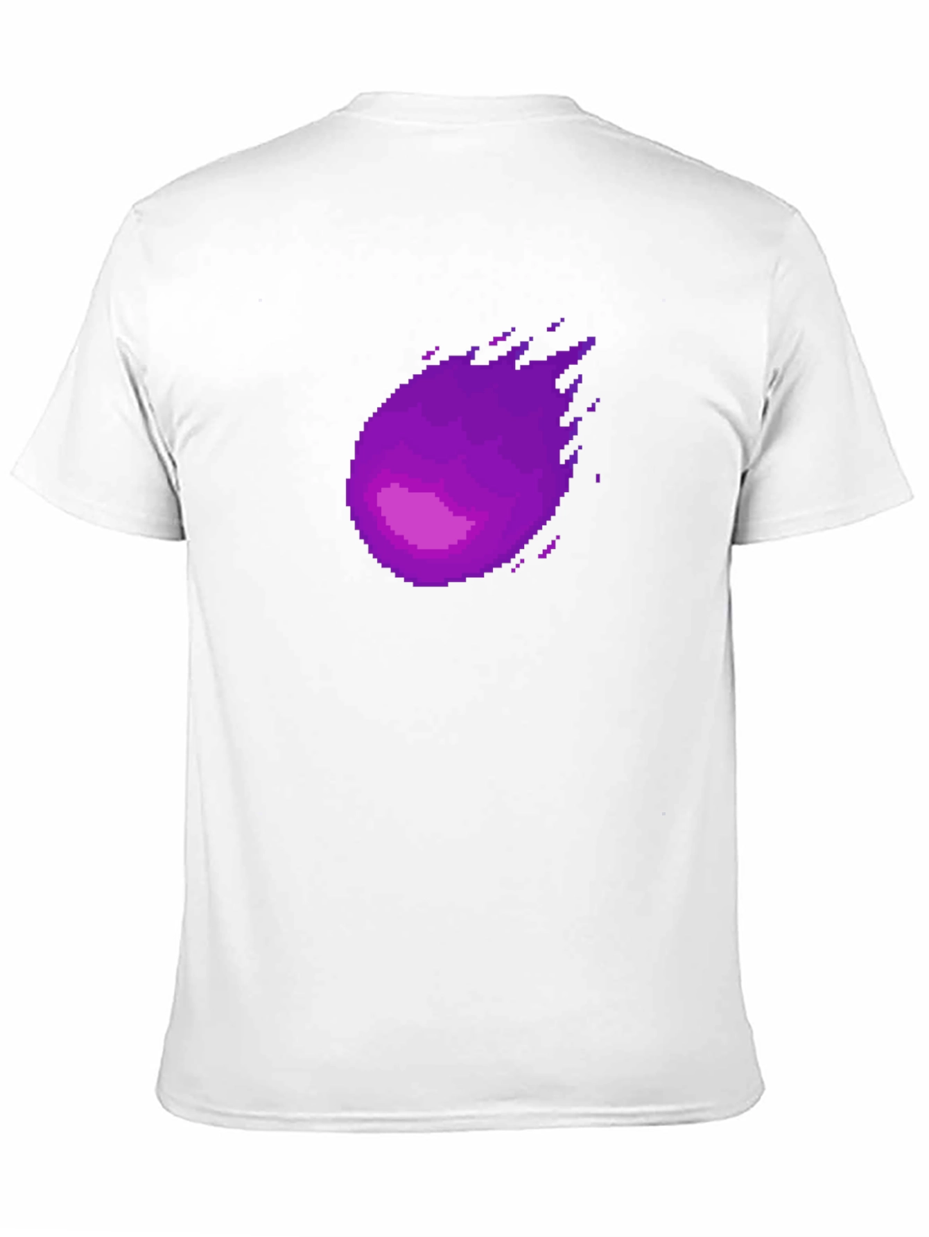 Pixel Purple Comet Graphic T-Shirt