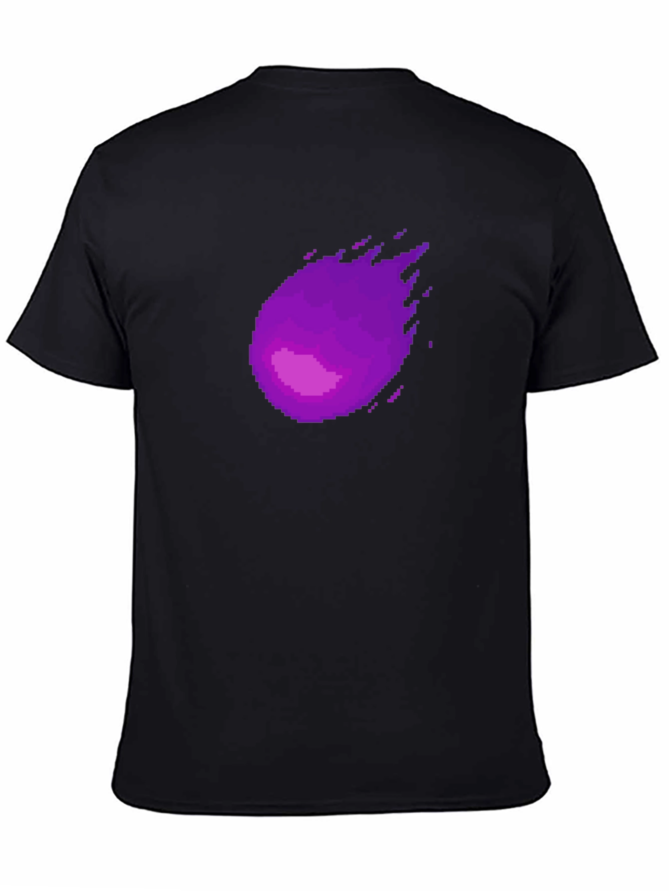 Pixel Purple Comet Graphic T-Shirt