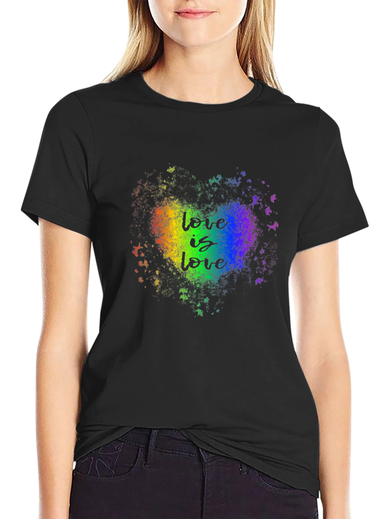 Love Is Love Rainbow Heart T-Shirt