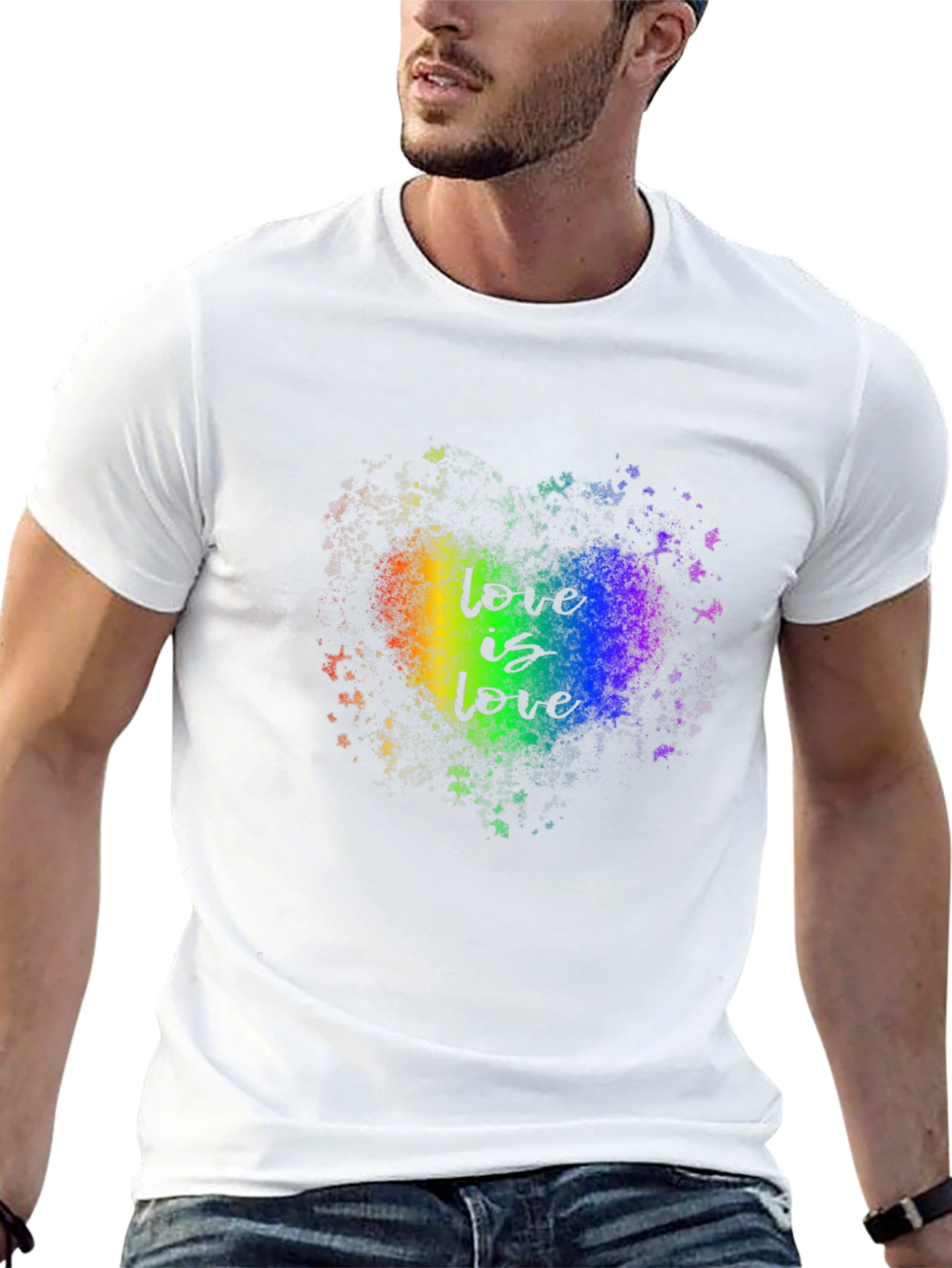Love Is Love Rainbow Heart T-Shirt