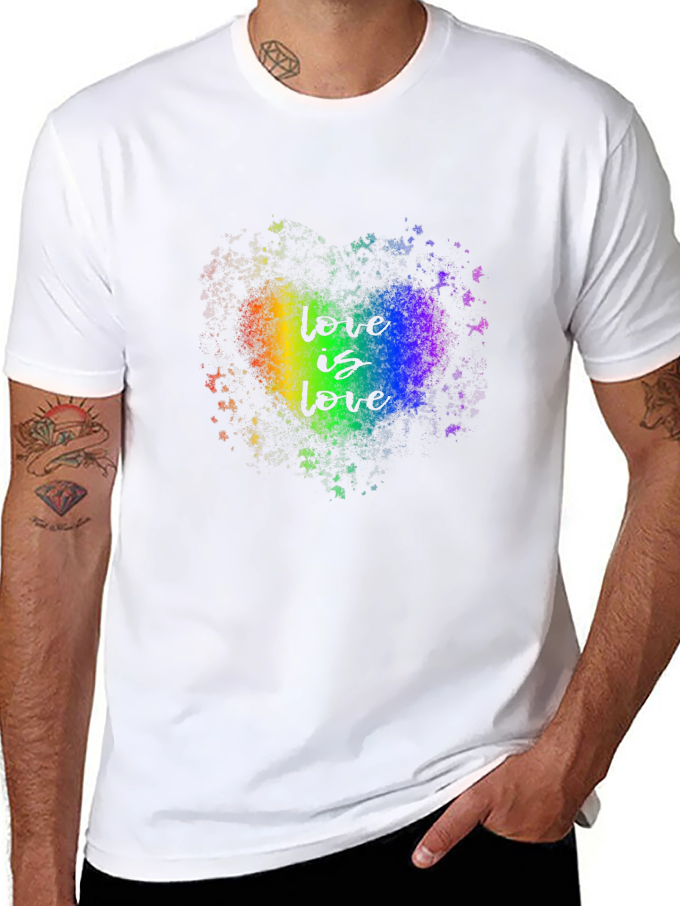 Love Is Love Rainbow Heart T-Shirt