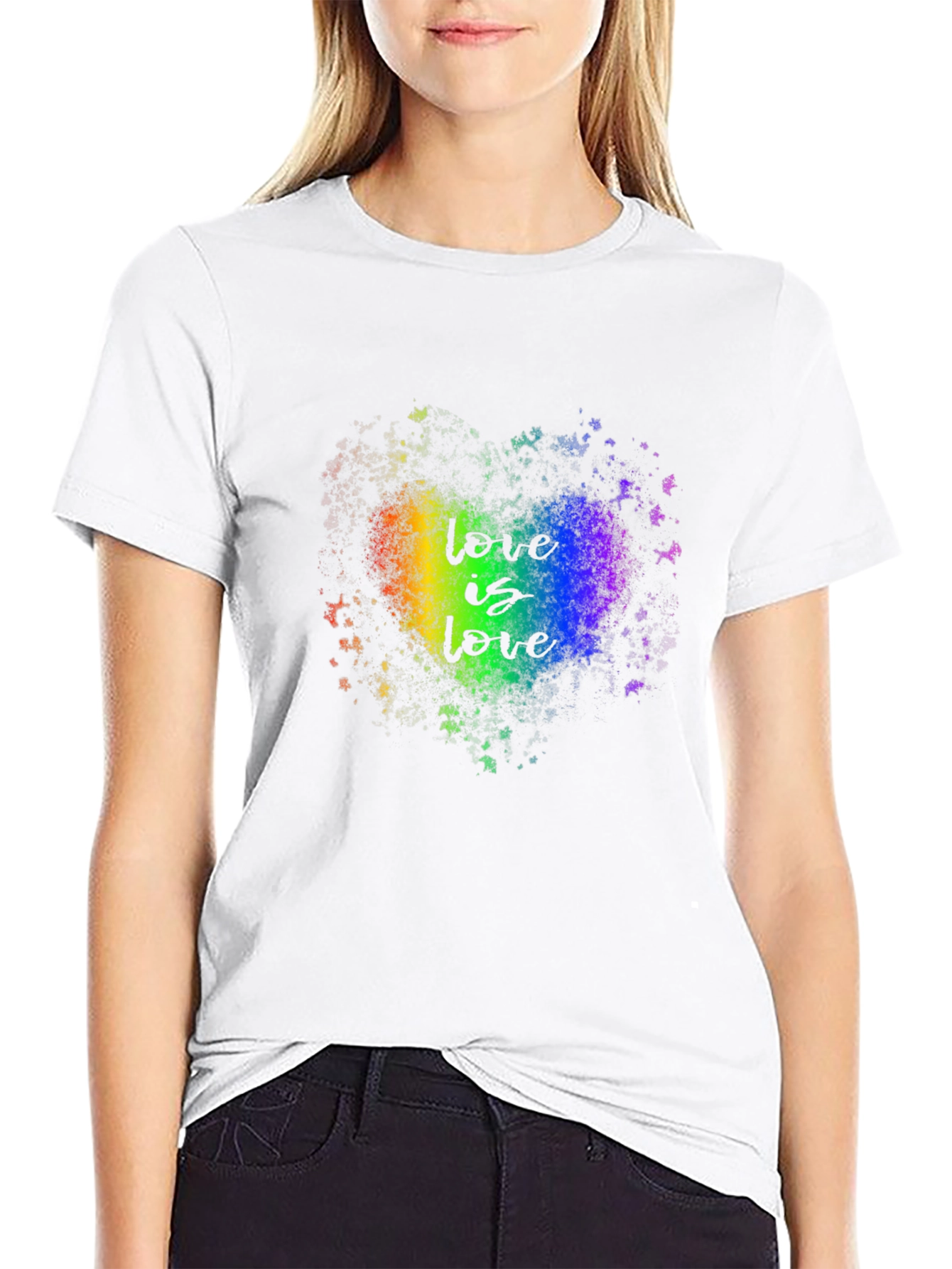 Love Is Love Rainbow Heart T-Shirt