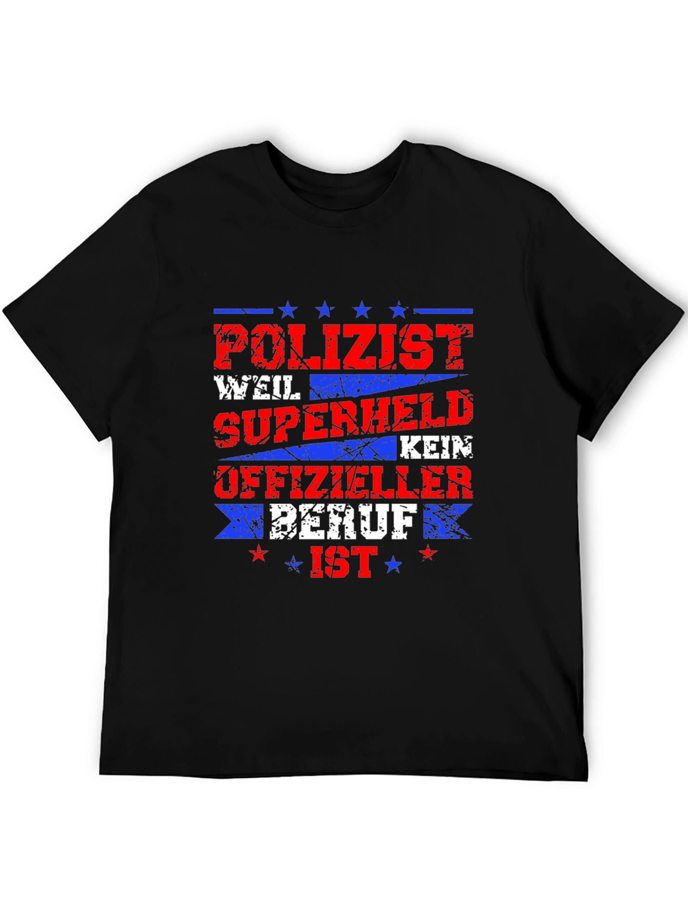 Polizist Superheld T-Shirt - Police Superhero Tee