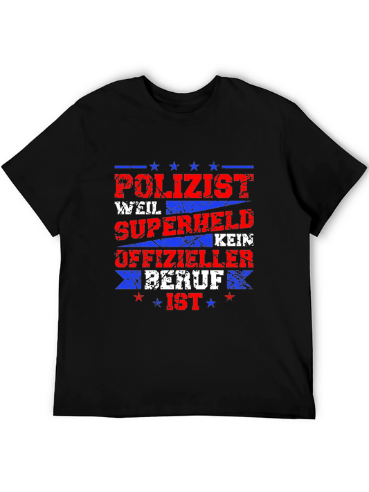 Polizist Superheld T-Shirt - Police Superhero Tee