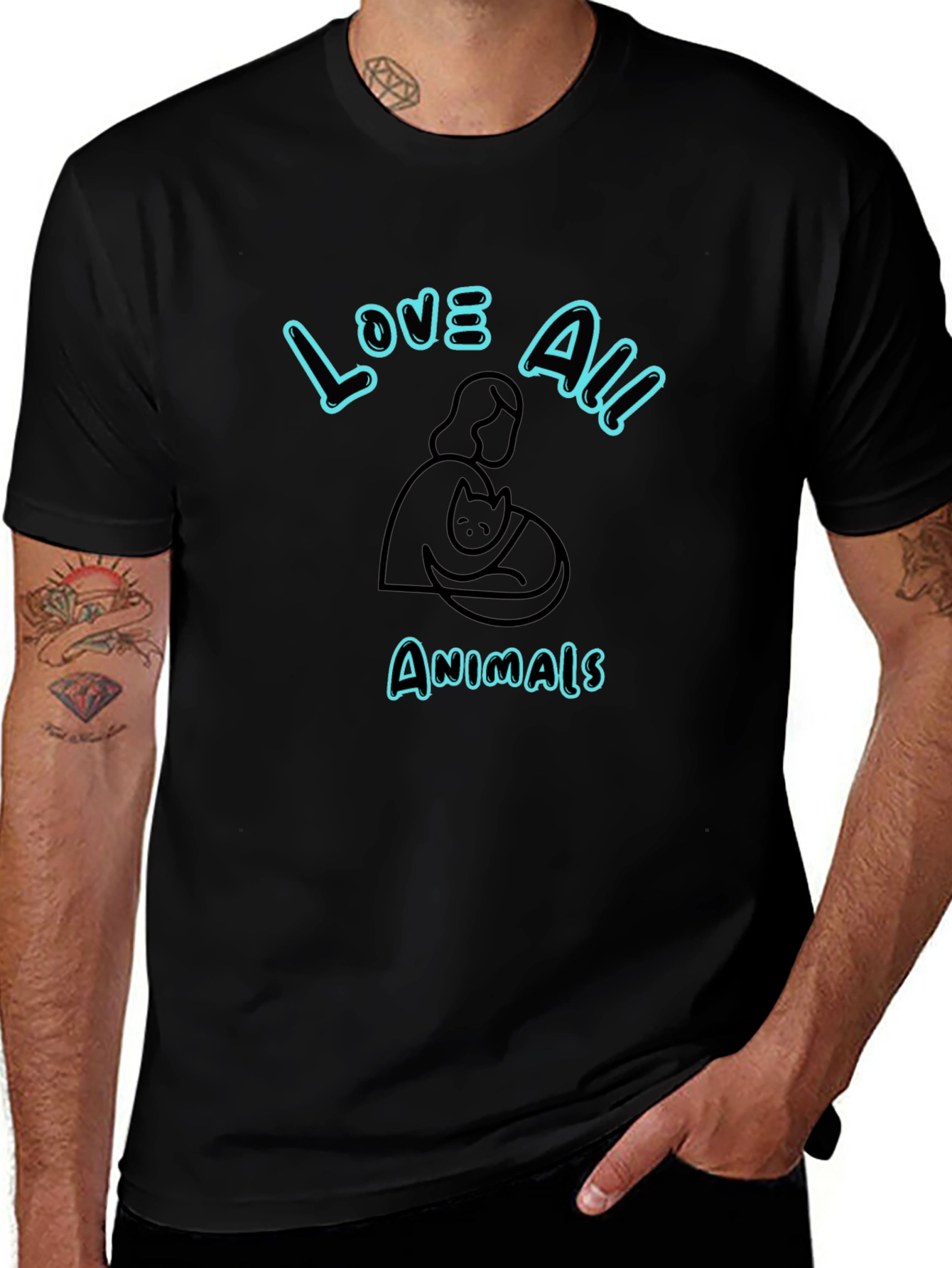 Love All Animals Graphic Tee - Unisex