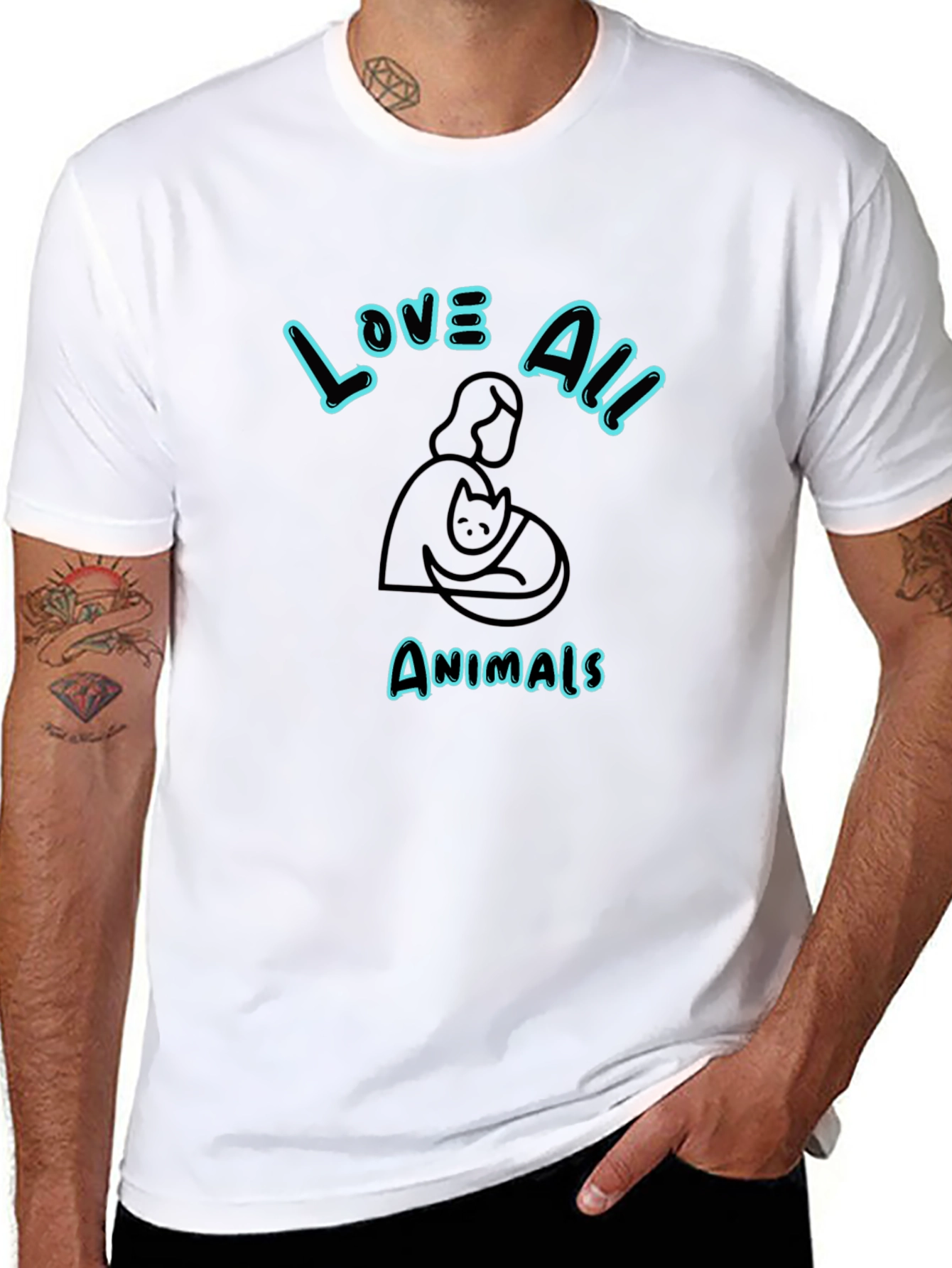 Love All Animals Graphic Tee - Unisex