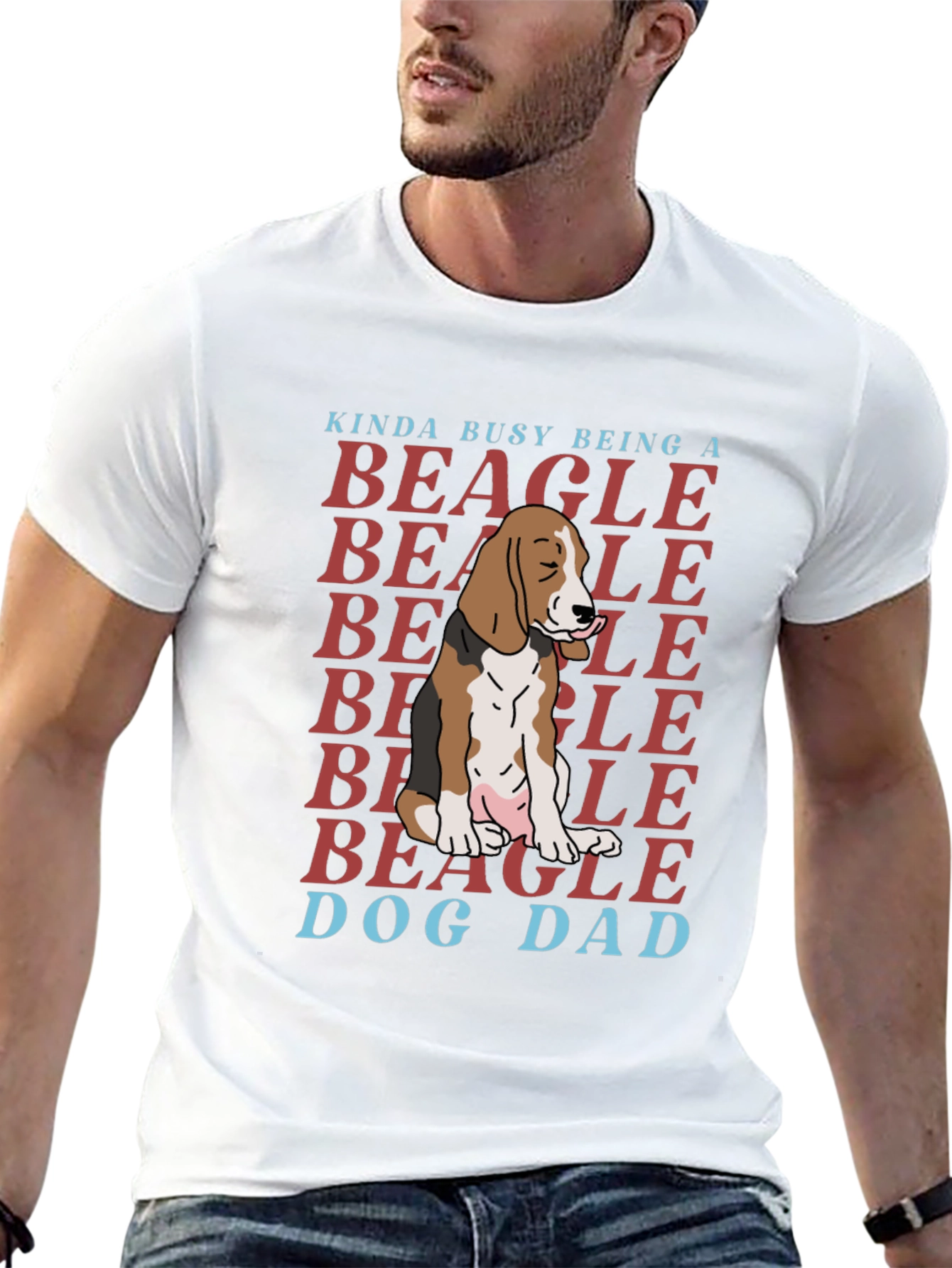 Beagle Dog Dad T-Shirt - Cute Dog Lover Tee