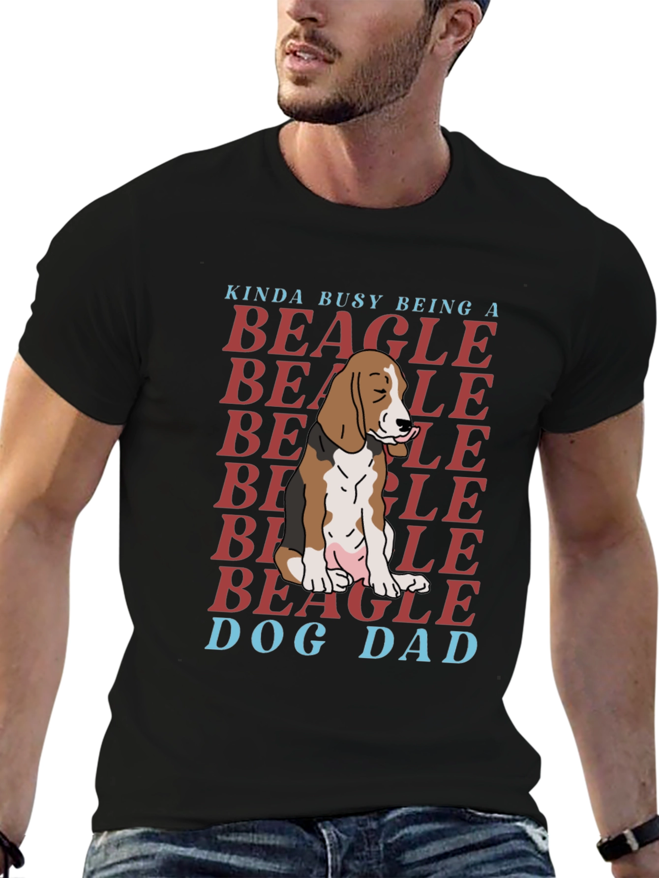 Beagle Dog Dad T-Shirt - Cute Dog Lover Tee
