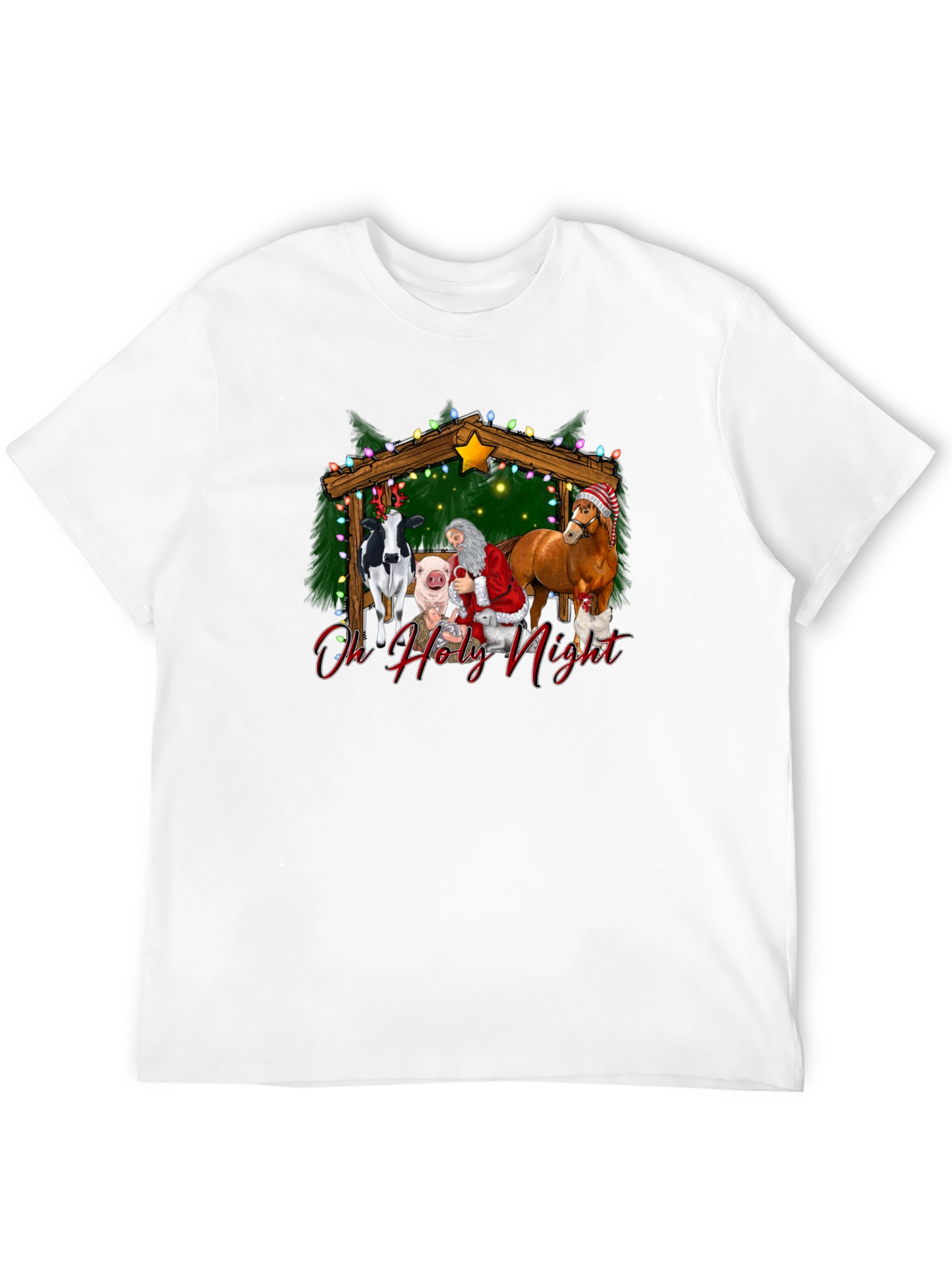 Oh Holy Night Christmas Graphic T-Shirt