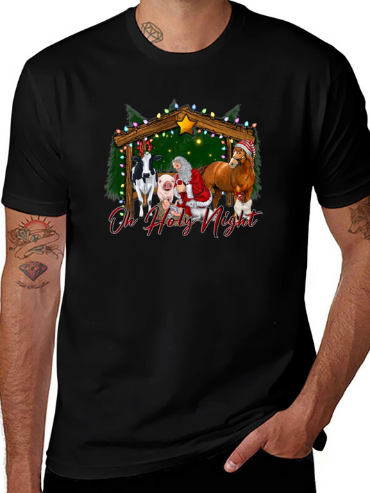 Oh Holy Night Christmas Graphic T-Shirt