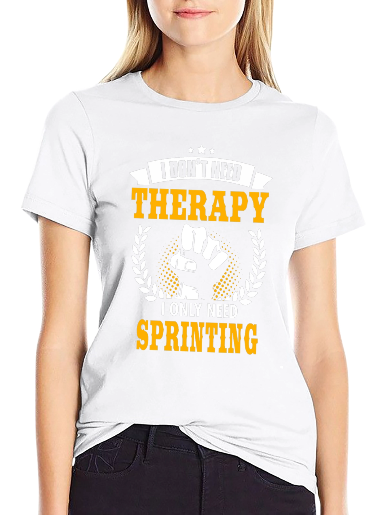 Therapy Sprinting Graphic Tee - Black