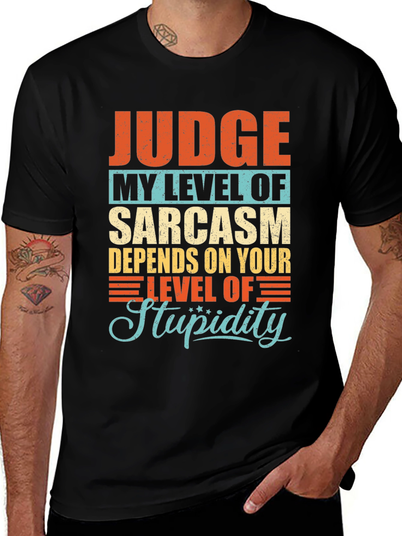 Sarcastic Humor Graphic Tee - Judge My Sarcasm