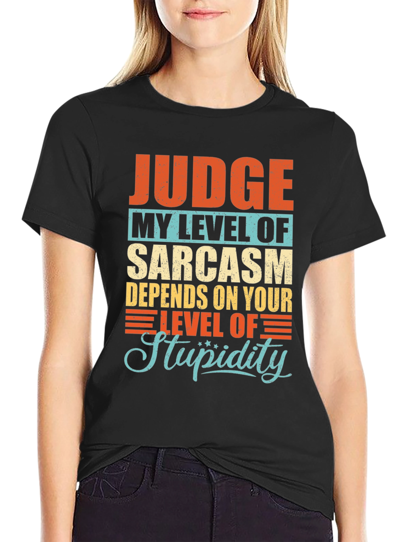 Sarcastic Humor Graphic Tee - Judge My Sarcasm