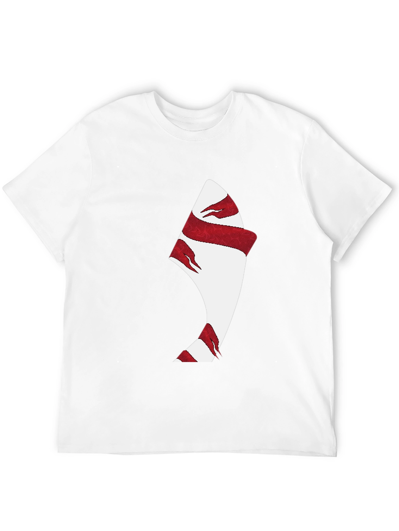 Modern Graphic Print Black T-Shirt