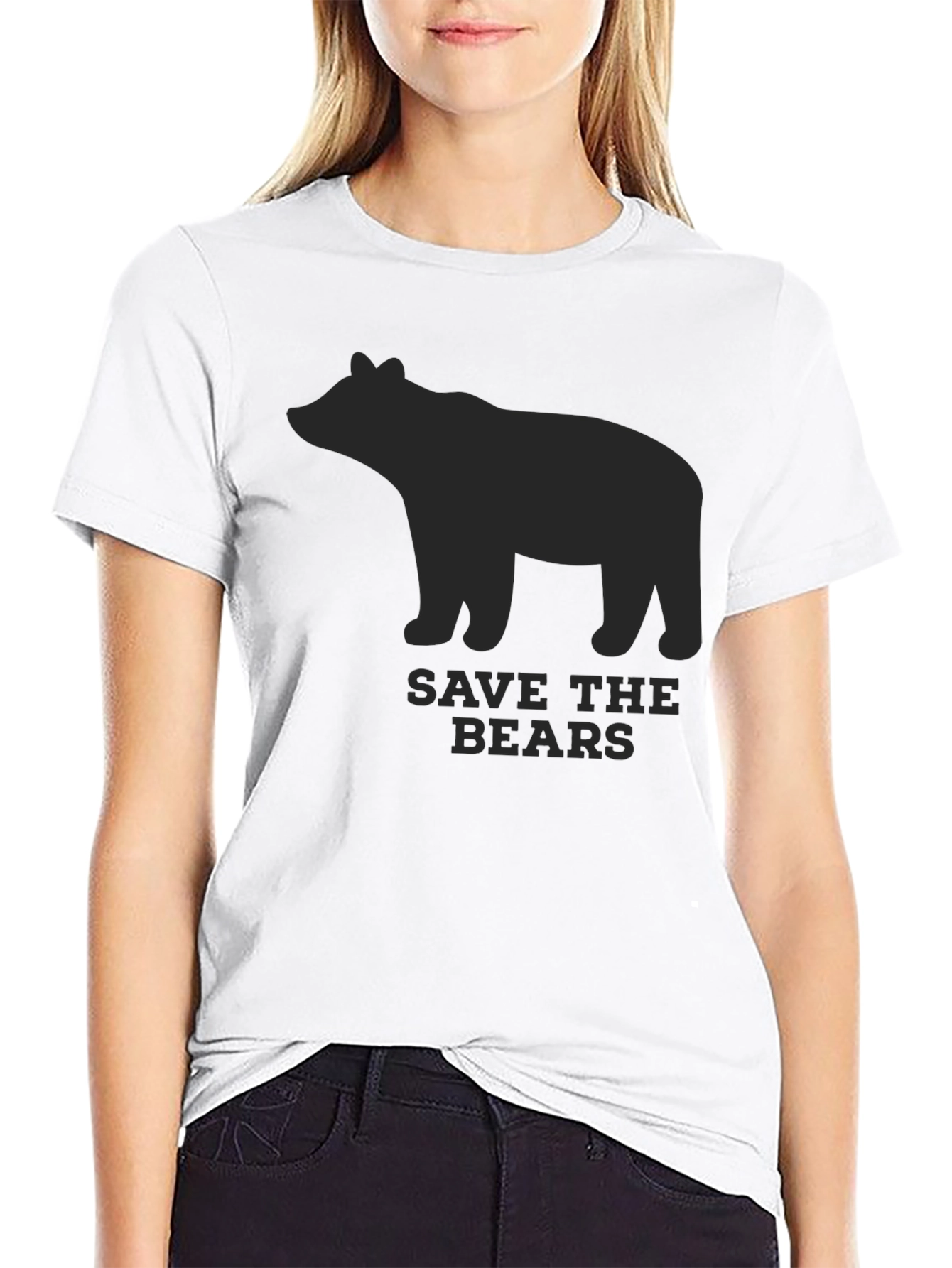 Save The Bears Graphic Tee - Black