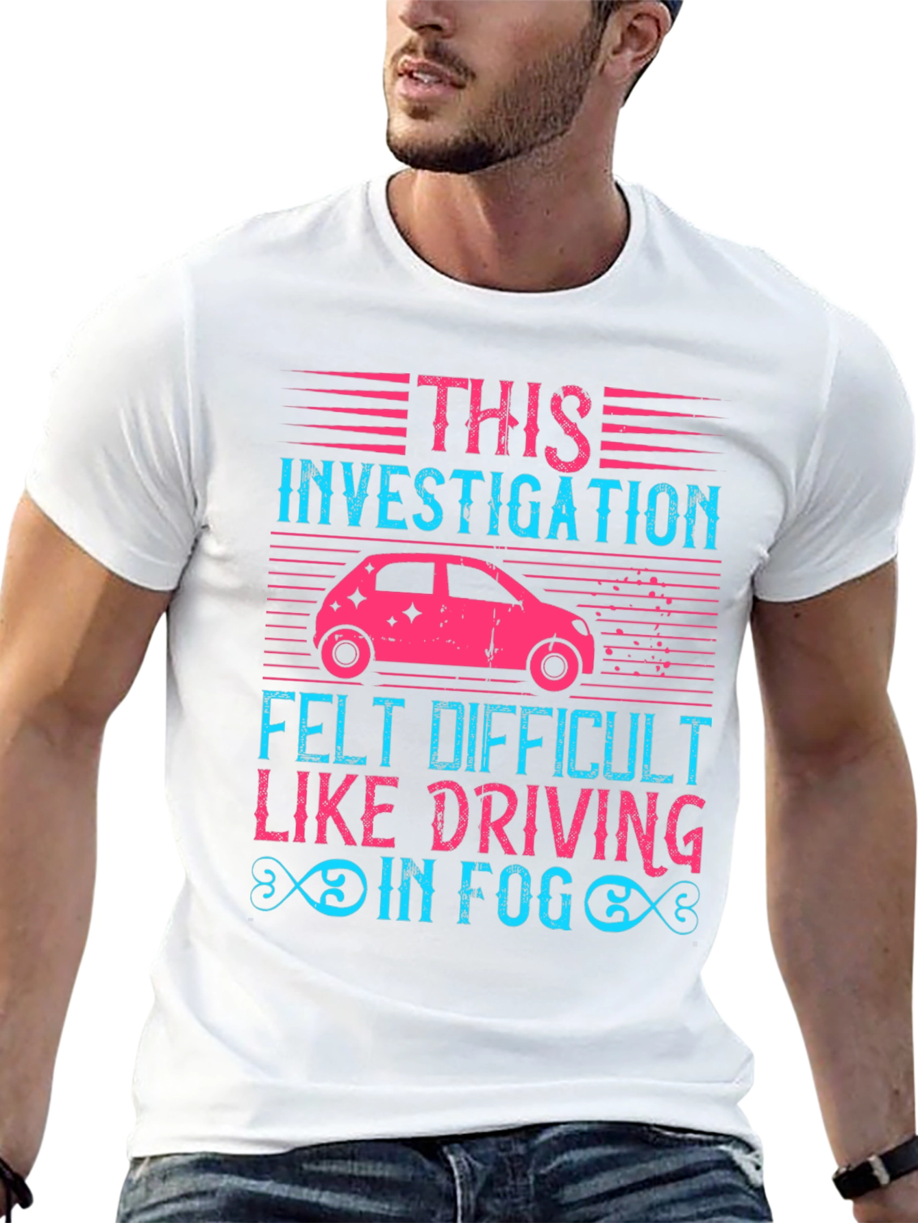 Investigation Driving in Fog Graphic T-Shirt