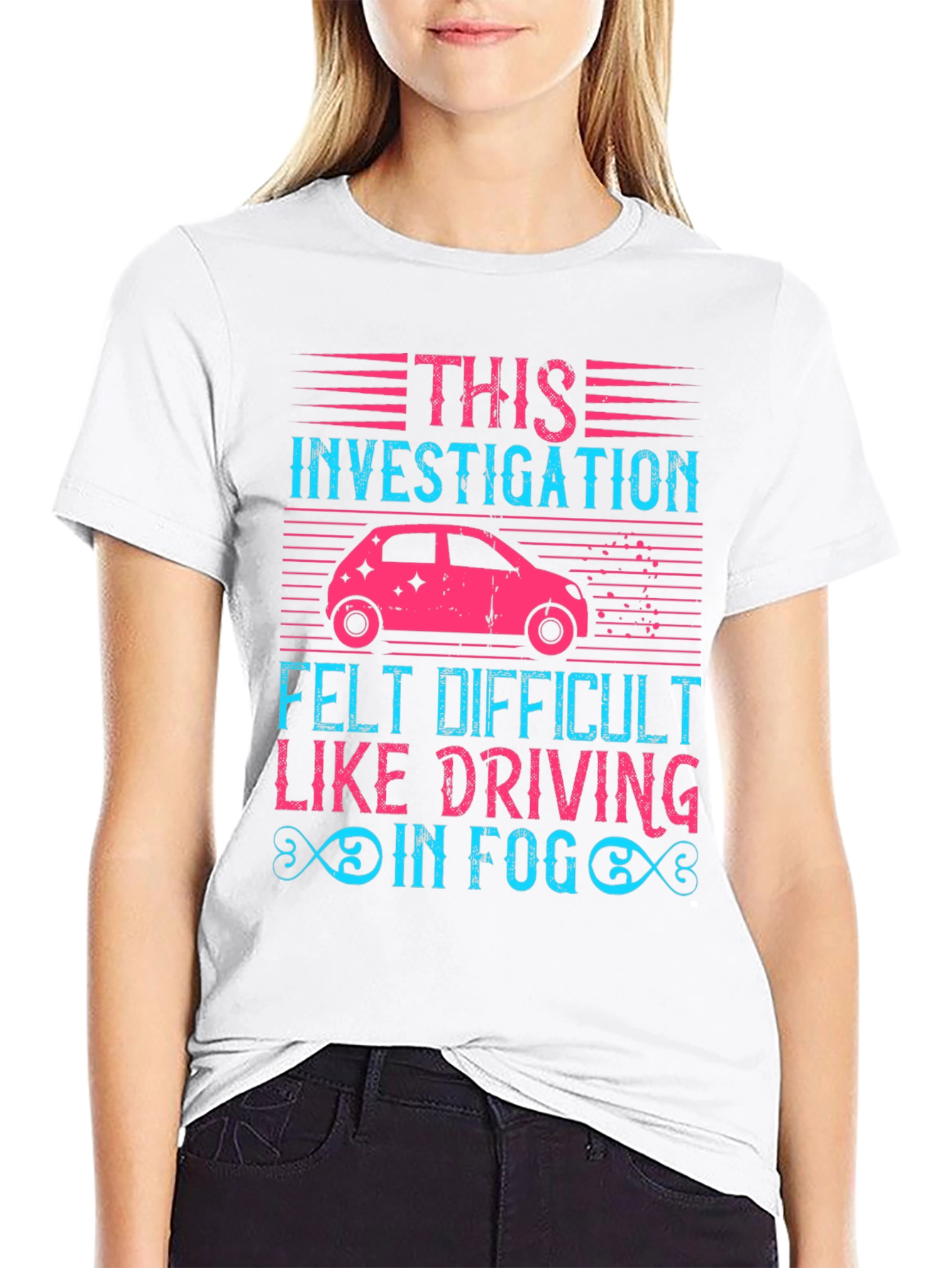 Investigation Driving in Fog Graphic T-Shirt