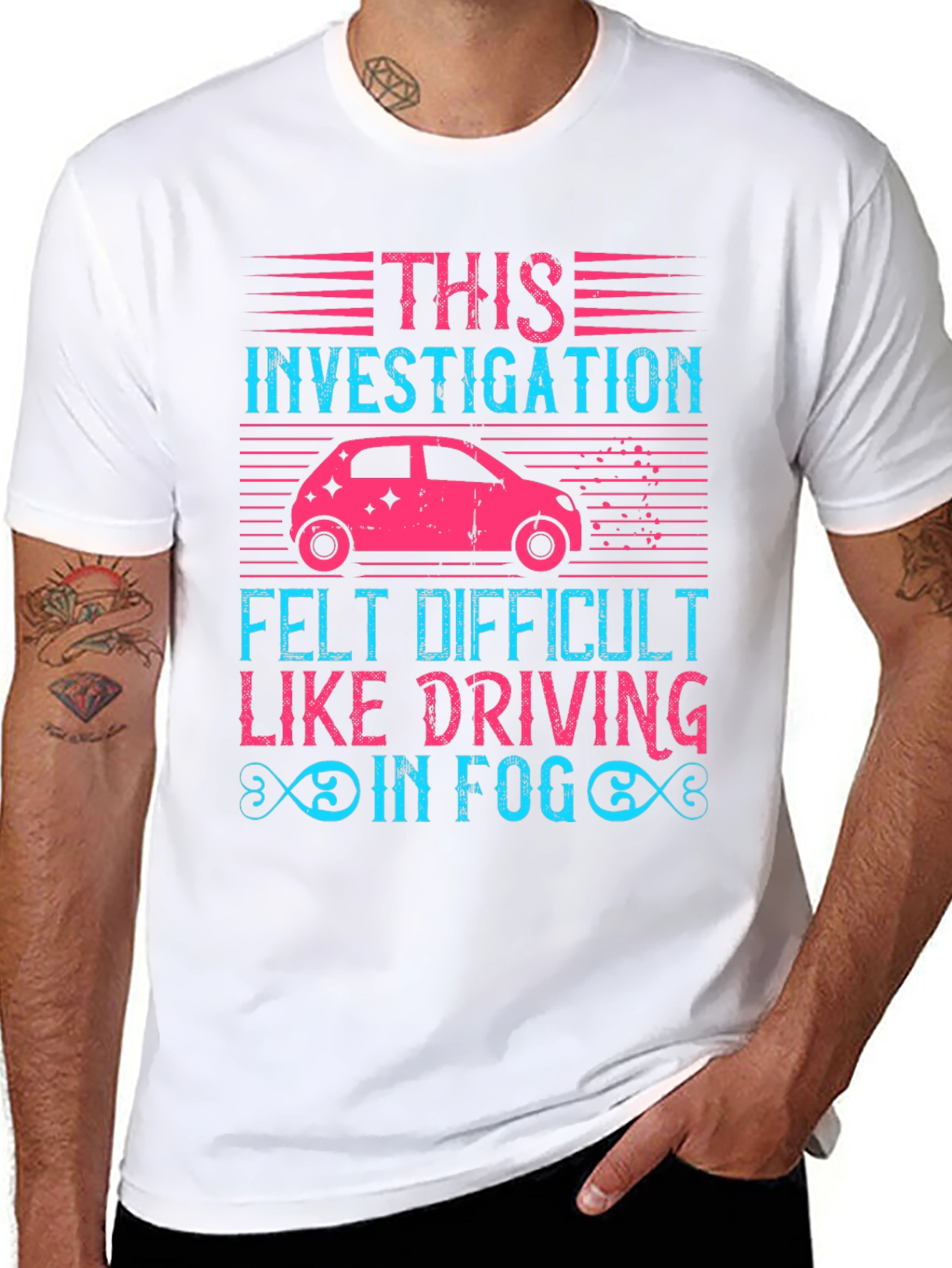 Investigation Driving in Fog Graphic T-Shirt