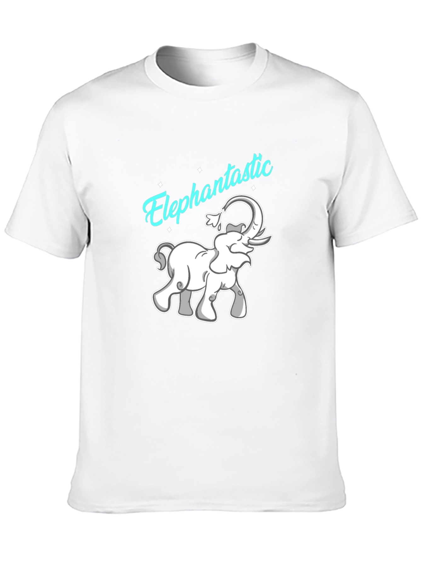 Elephantastic Graphic Tee - Black Cotton T-Shirt