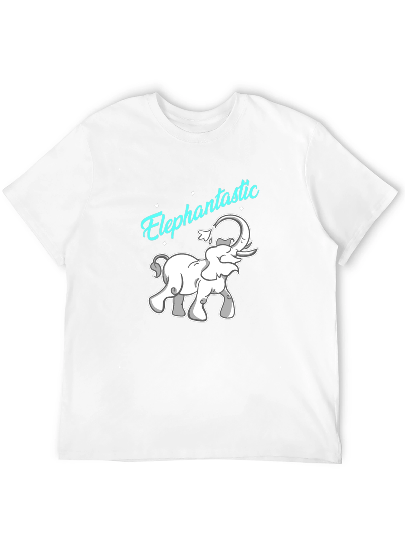 Elephantastic Graphic Tee - Black Cotton T-Shirt