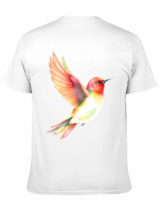 Hummingbird Graphic Tee - Stylish Black T-Shirt
