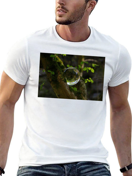 Nature Orb Graphic Black T-Shirt