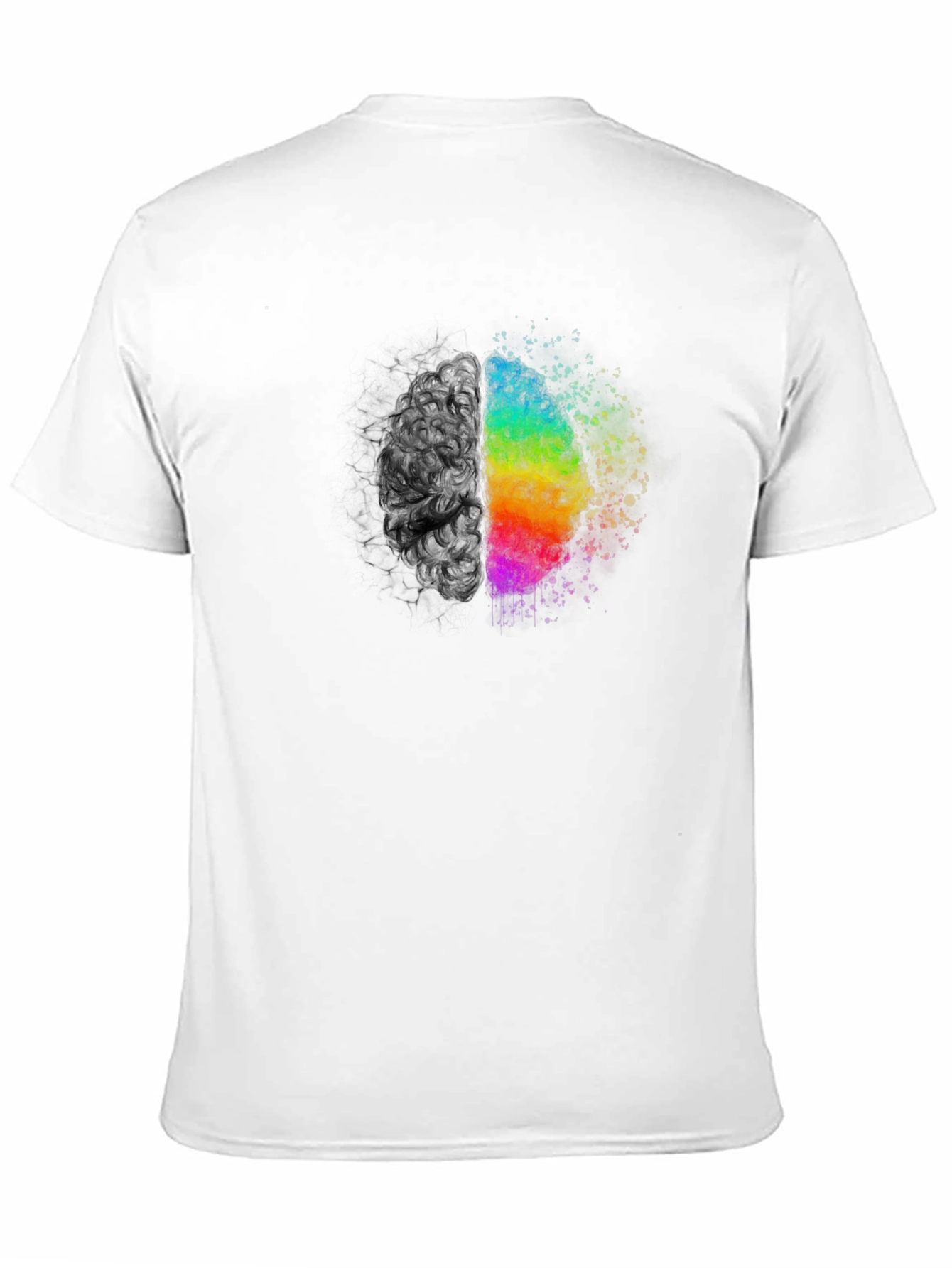 Creative Brain Graphic Tee - Black Unisex T-Shirt