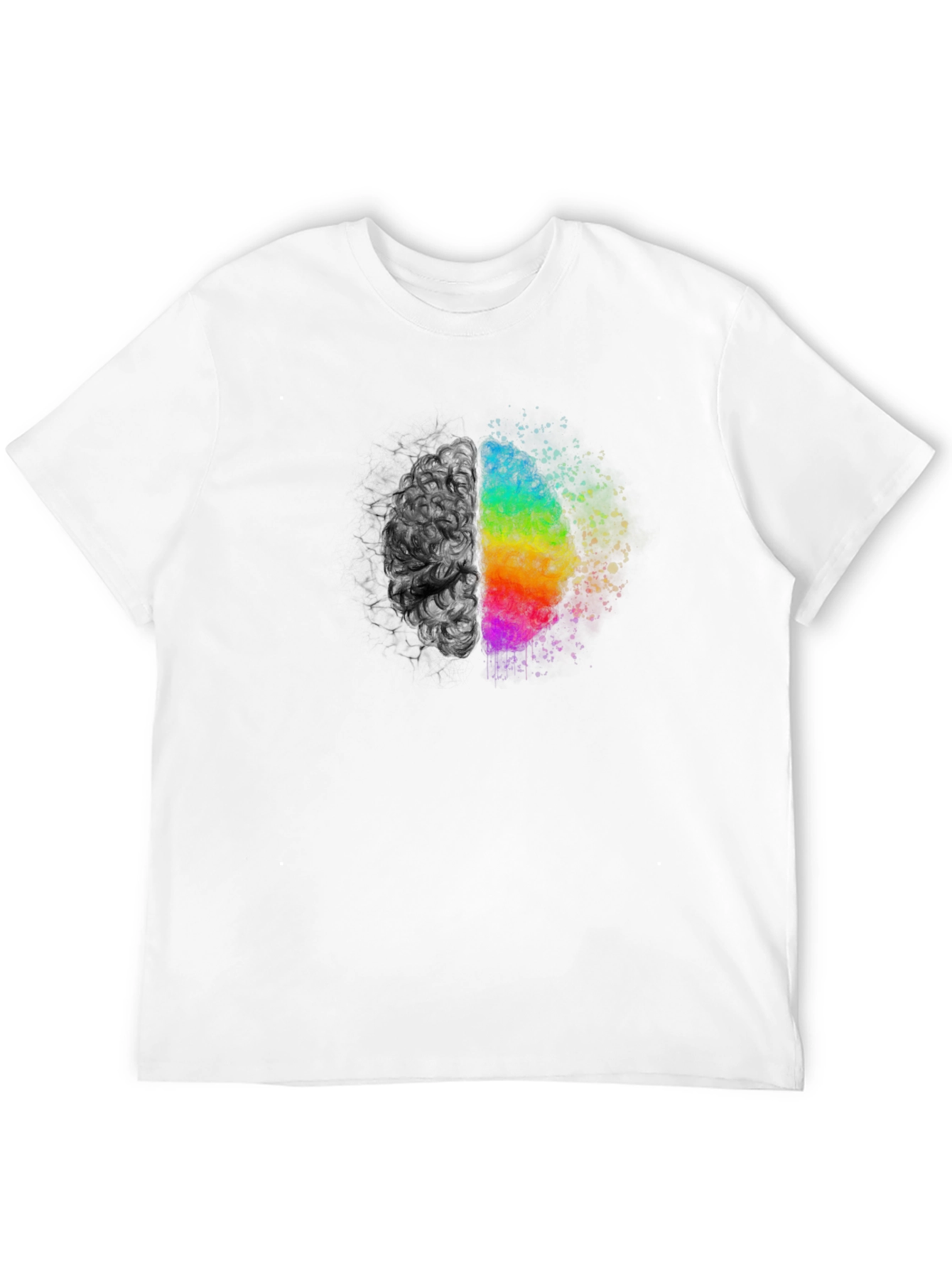 Creative Brain Graphic Tee - Black Unisex T-Shirt