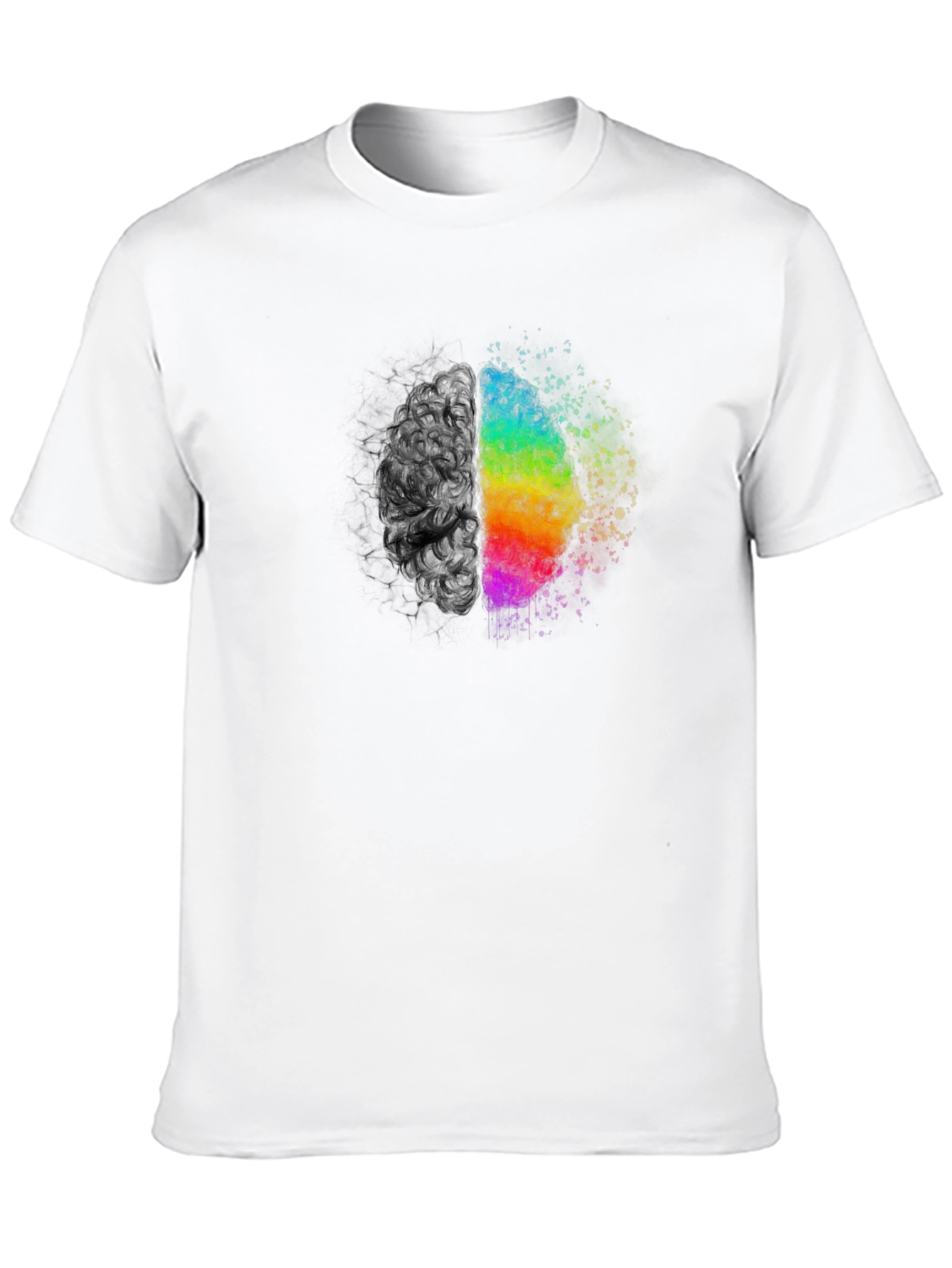Creative Brain Graphic Tee - Black Unisex T-Shirt