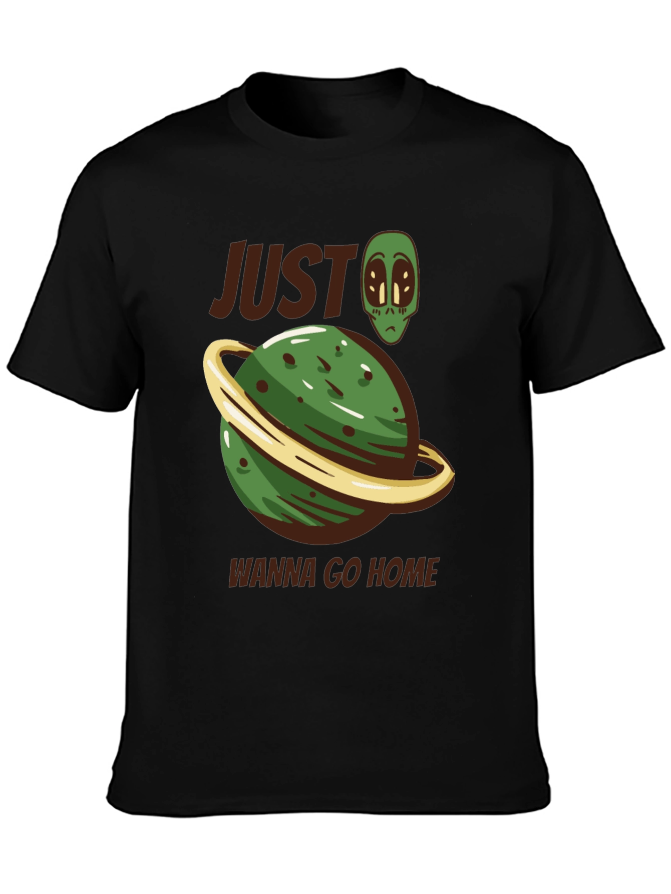 Alien Planet Graphic Tee - Wanna Go Home