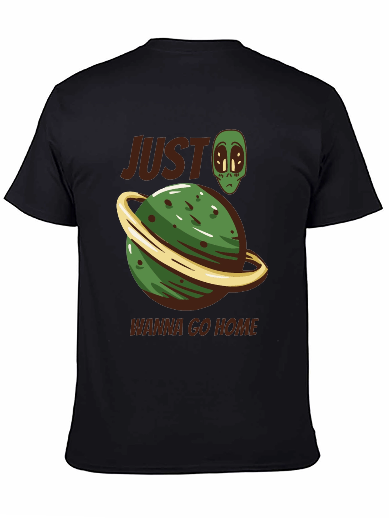 Alien Planet Graphic Tee - Wanna Go Home