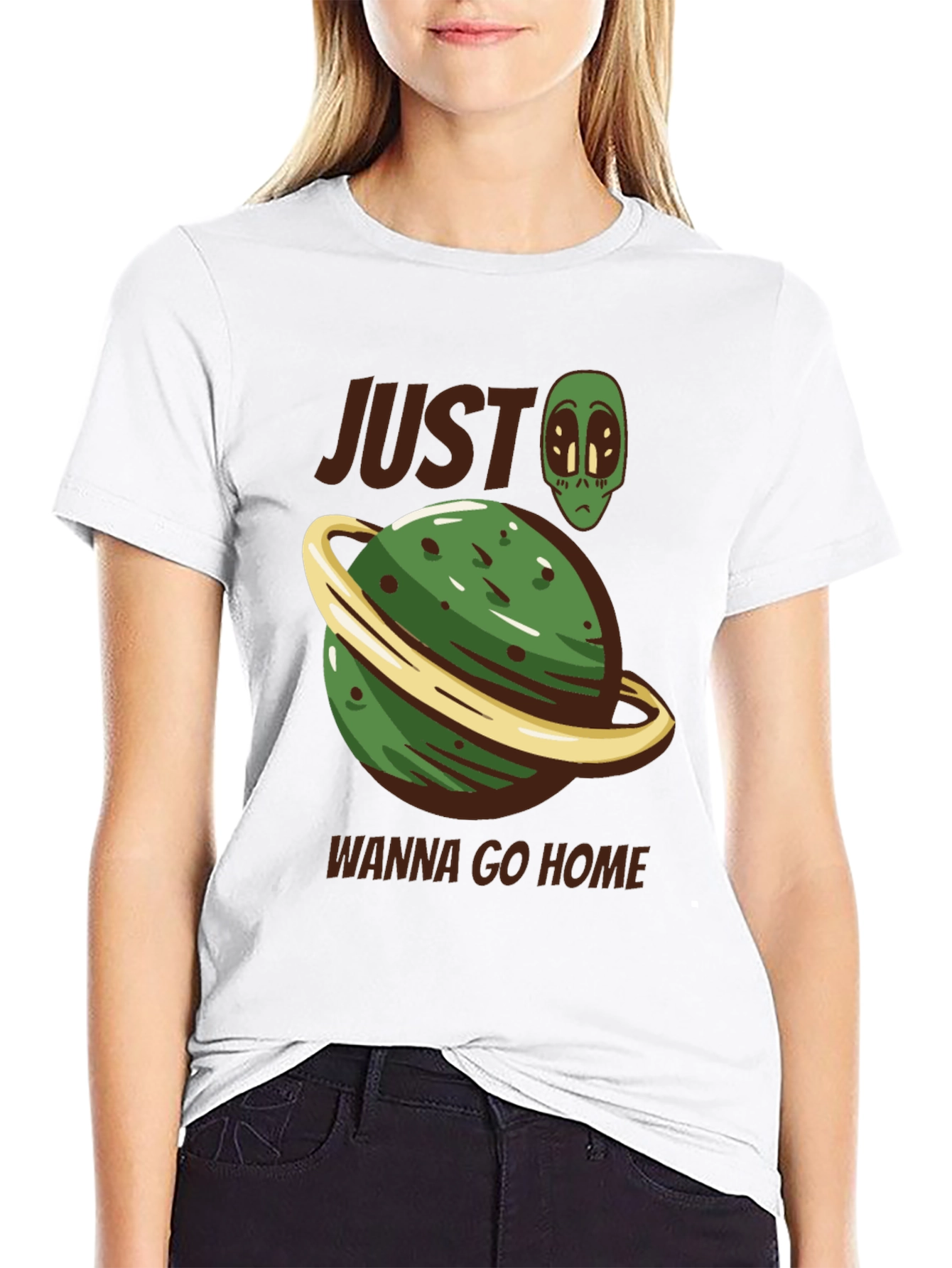 Alien Planet Graphic Tee - Wanna Go Home