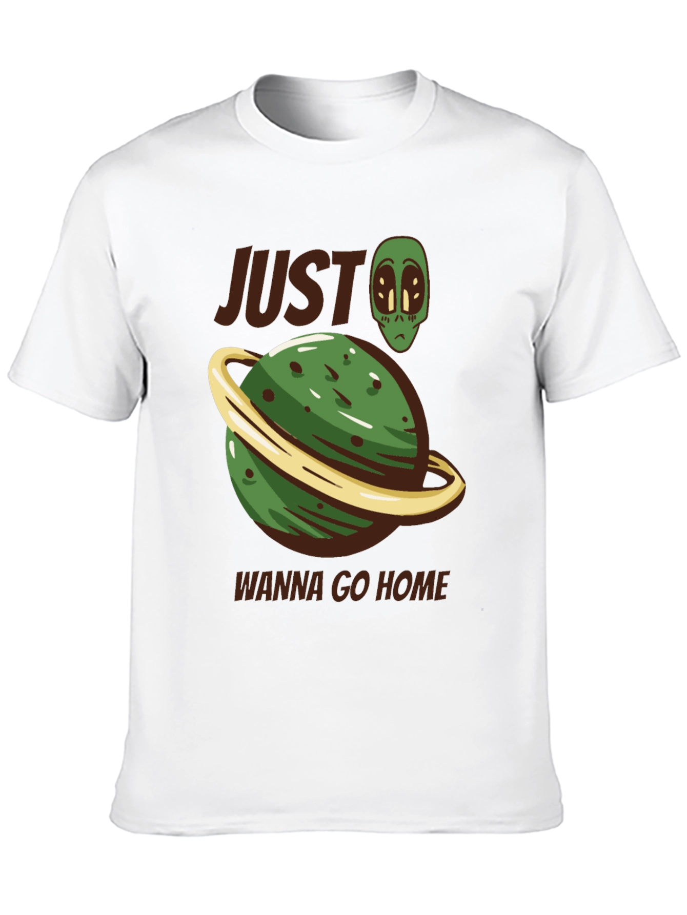 Alien Planet Graphic Tee - Wanna Go Home