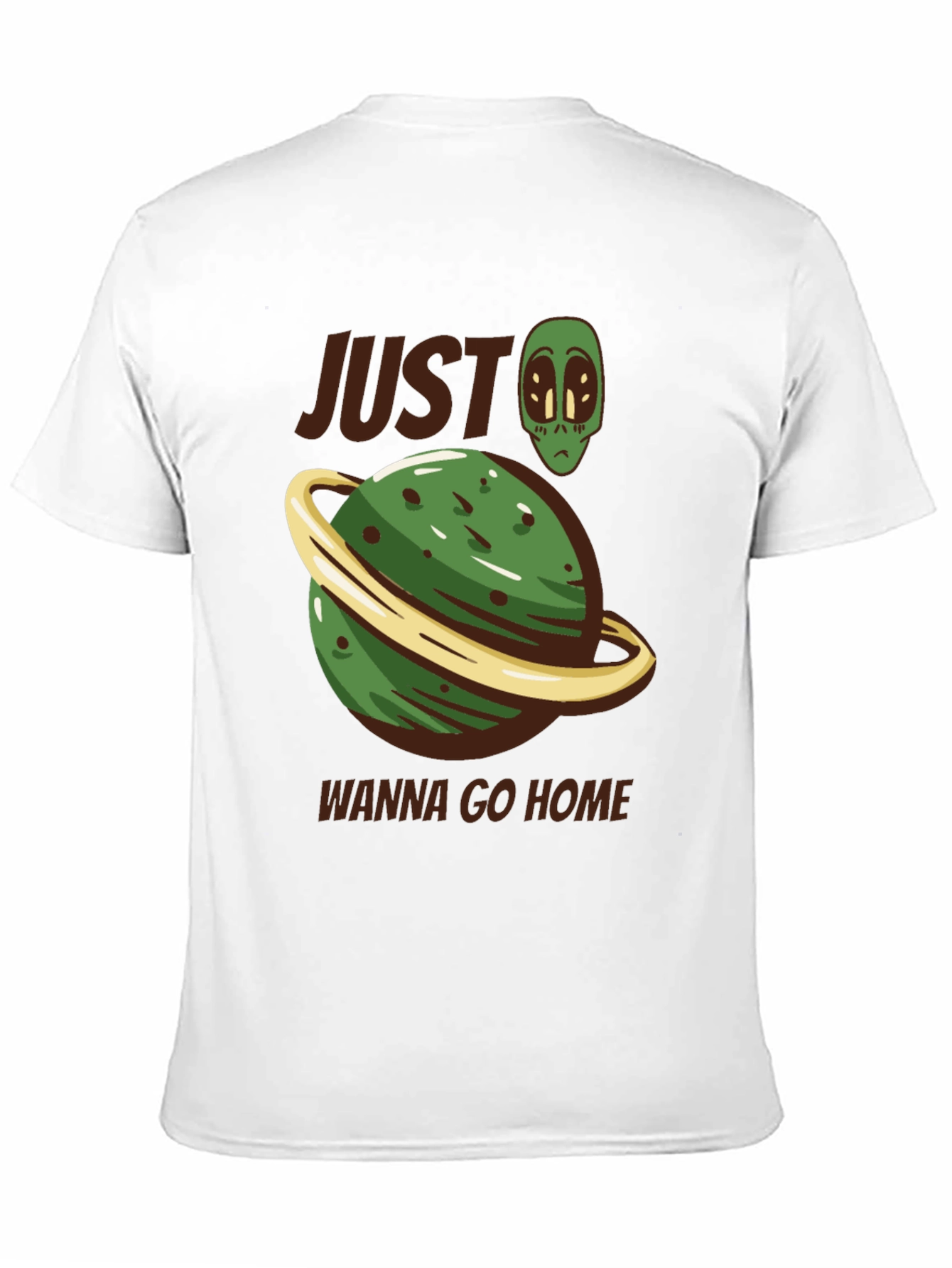 Alien Planet Graphic Tee - Wanna Go Home