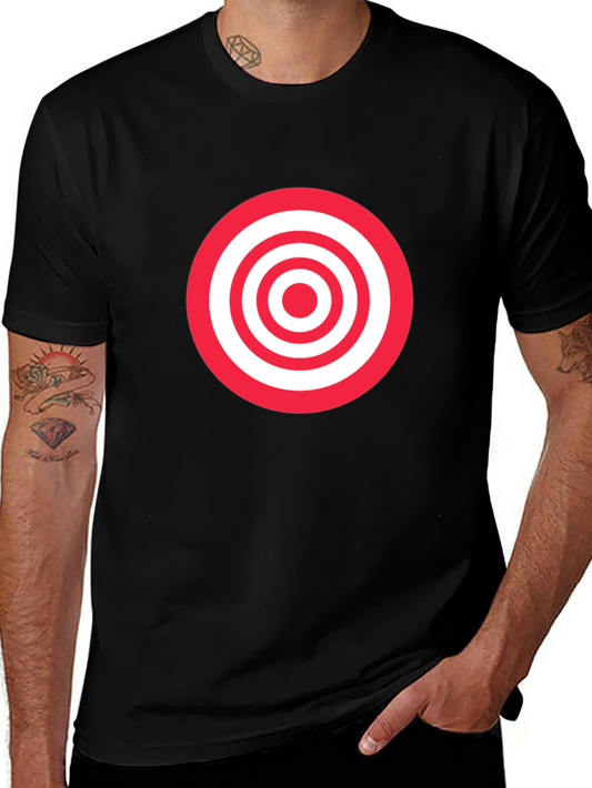 Target Graphic Tee - Black Cotton Comfort