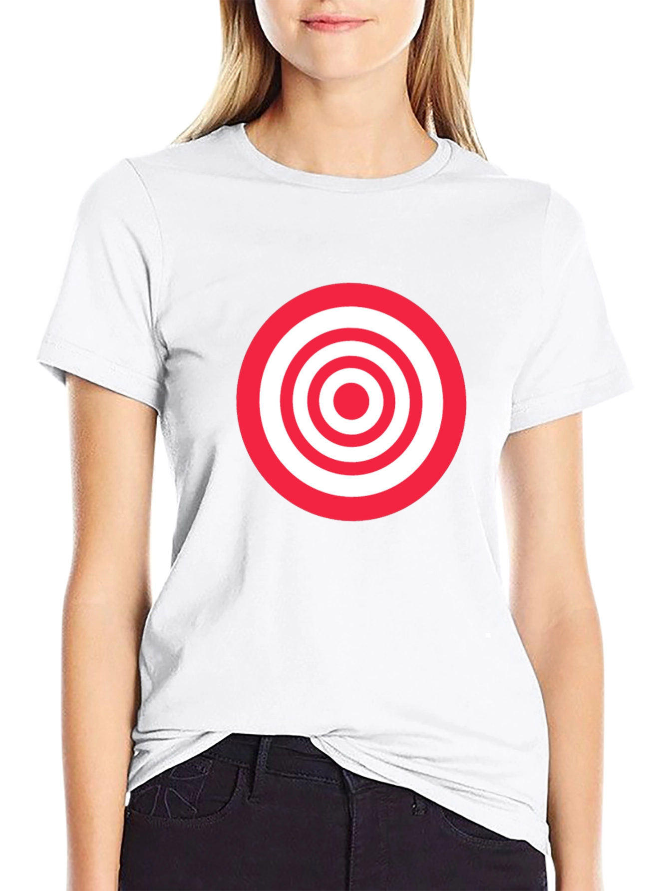 Target Graphic Tee - Black Cotton Comfort