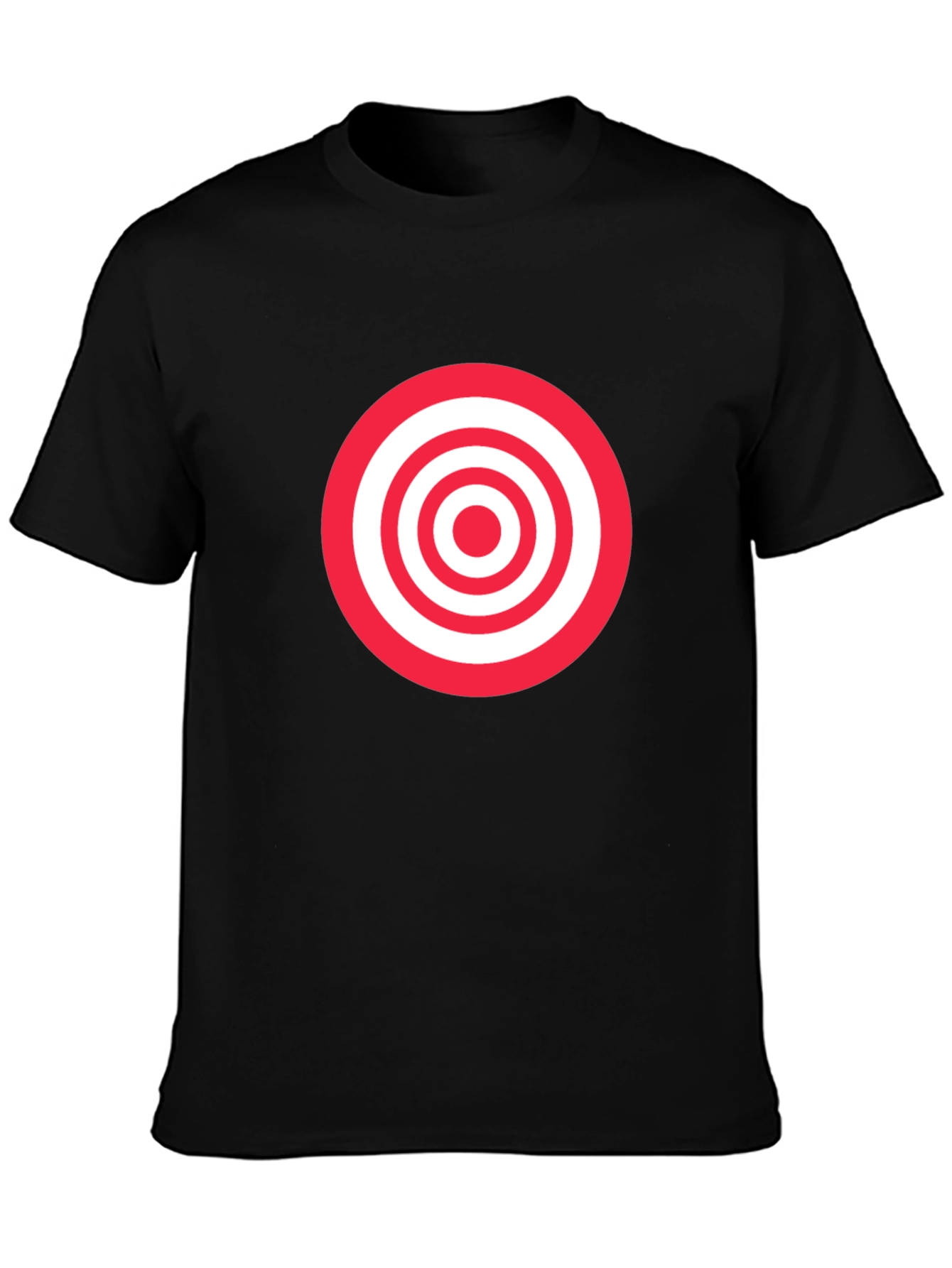 Target Graphic Tee - Black Cotton Comfort