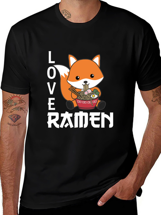 Love Ramen Fox Graphic T-Shirt