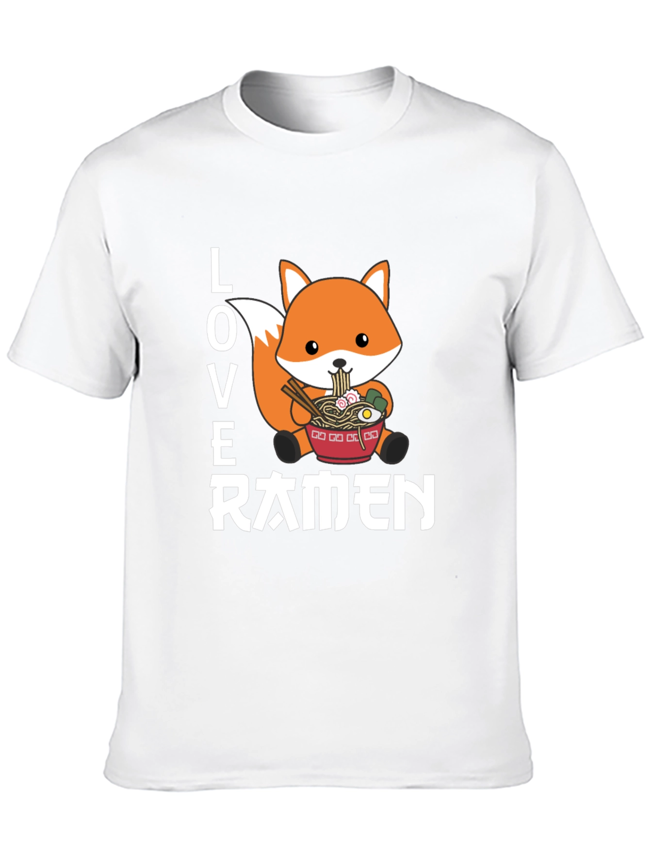 Love Ramen Fox Graphic T-Shirt