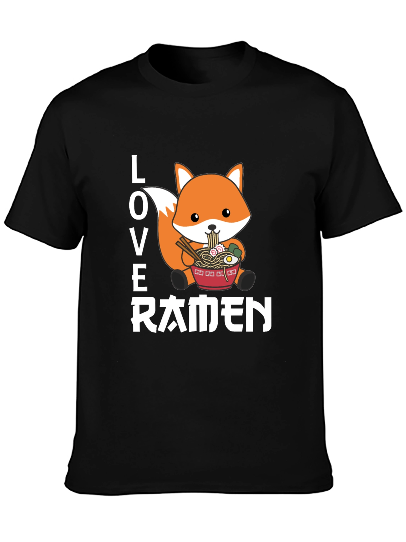 Love Ramen Fox Graphic T-Shirt