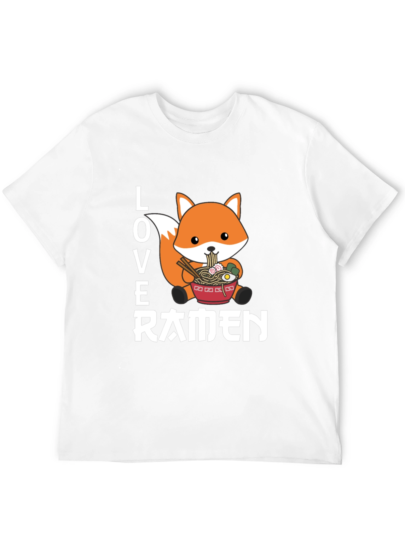Love Ramen Fox Graphic T-Shirt